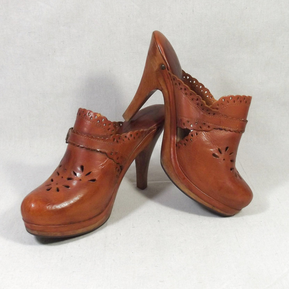 70s clogs heels